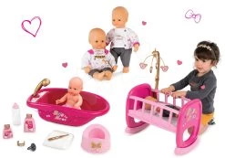 Puppenset Baby Nurse Gold Edition Smoby 32 Cm, Wiege Mit Karussell Und Puppenwanne 35 Puppenset Baby Nurse Gold Edition Smoby 32 Cm, Wiege Mit Karussell Und Puppenwanne -Spielzeugpuppen Geschäft 220100set 11 smoby set