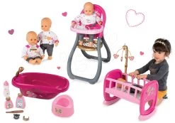 Set Puppe Baby Nurse Goldene Edition Smoby 32 Cm, Esszimmerstuhl, Wiege Für Puppe Und Badewanne Ab 24 Monaten 41 Set Puppe Baby Nurse Goldene Edition Smoby 32 Cm, Esszimmerstuhl, Wiege Für Puppe Und Badewanne Ab 24 Monaten -Spielzeugpuppen Geschäft 220100set 3 smoby set