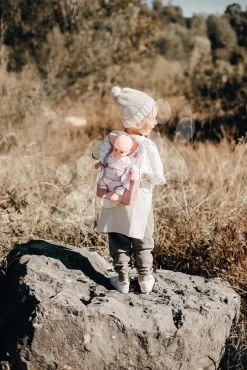 Känguru Mit Rucksack Backpack Natur D'Amour Baby Nurse Smoby Für Eine 42-cm-Puppe, Verstellbare Träger Und Tasche, Für Eine Flasche -Spielzeugpuppen Geschäft 220321 f klokanka