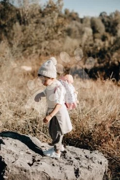 Känguru Mit Rucksack Backpack Natur D'Amour Baby Nurse Smoby Für Eine 42-cm- Puppe Verstellbare Träger Und Tasche Für Eine Flasche -Spielzeugpuppen Geschäft 220321 g klokanka 1