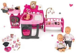 Puppenspielzentrum Violette Baby Nurse Large Doll's Play Center Smoby Und Baby Nurse Puppe 32 Cm Als Geschenk -Spielzeugpuppen Geschäft 220327set 5 smoby set