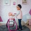 Set Badewanne Mit Fließendem Wasser Elektronisch Violette Baby Nurse Smoby Mit Puppen-Tragetasche Und Esszimmerstuhl -Spielzeugpuppen Geschäft 220342 c smoby jedalenska stolicka 14