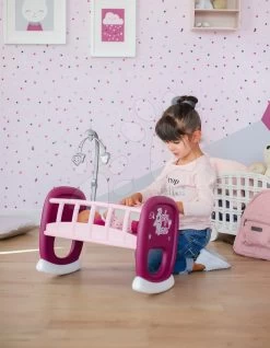 Puppenwagen-Set DeLuxe Pastell Maxi Cosi&Quinny Sport Grey 3in1 Smoby Und Violette-Puppe Mit Esszimmerstuhl Und Wiege Mit Flasche Und Verwöhnung -Spielzeugpuppen Geschäft 220343 b smoby koliska 11