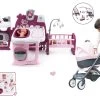 Puppenhaus-Set Violette Baby Nurse Large Doll's Play Center Smoby Und Puppenwagen Dreierkombination Powder Pink 3in1 Maxi Cosi&Quinny -Spielzeugpuppen Geschäft 220349set 35 smoby set 2