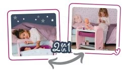 Set Puppenbett Mit Wickeltisch Violette Baby Nurse 2in1 Smoby Mit Pinkelpuppe Und Ein Tiefer Puppenwagen -Spielzeugpuppen Geschäft 220353 d smoby postielka prebalovaci pult 1