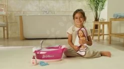 Set Badewanne Mit Fließendem Wasser Elektronisch Violette Baby Nurse Smoby Mit Puppen-Tragetasche Und Esszimmerstuhl -Spielzeugpuppen Geschäft 220362 i smoby vanicka 4