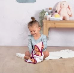 Set Badewanne Mit Fließendem Wasser Elektronisch Violette Baby Nurse Smoby Mit Tiefem Puppenwagen -Spielzeugpuppen Geschäft 220362 s smoby vanicka