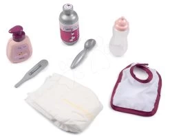 Wickeltasche Mit Windel Violette Baby Nurse Smoby Mit 7 Zubehörteilen Mit Verstellbarem Arm -Spielzeugpuppen Geschäft 220363 j smoby prebalovacia taska
