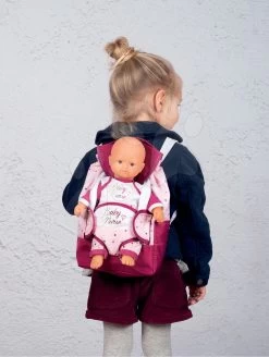 Rucksack Mit Tragetasche Für Die 42 Cm Große Violette Baby Nurse Smoby Puppe Und Mit Einer Flaschentasche Verstellbare Träger -Spielzeugpuppen Geschäft 220364 b smoby batoh 2