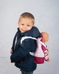 Rucksack Mit Tragetasche Für Die 42 Cm Große Violette Baby Nurse Smoby Puppe Und Mit Einer Flaschentasche Verstellbare Träger -Spielzeugpuppen Geschäft 220364 c smoby batoh 1