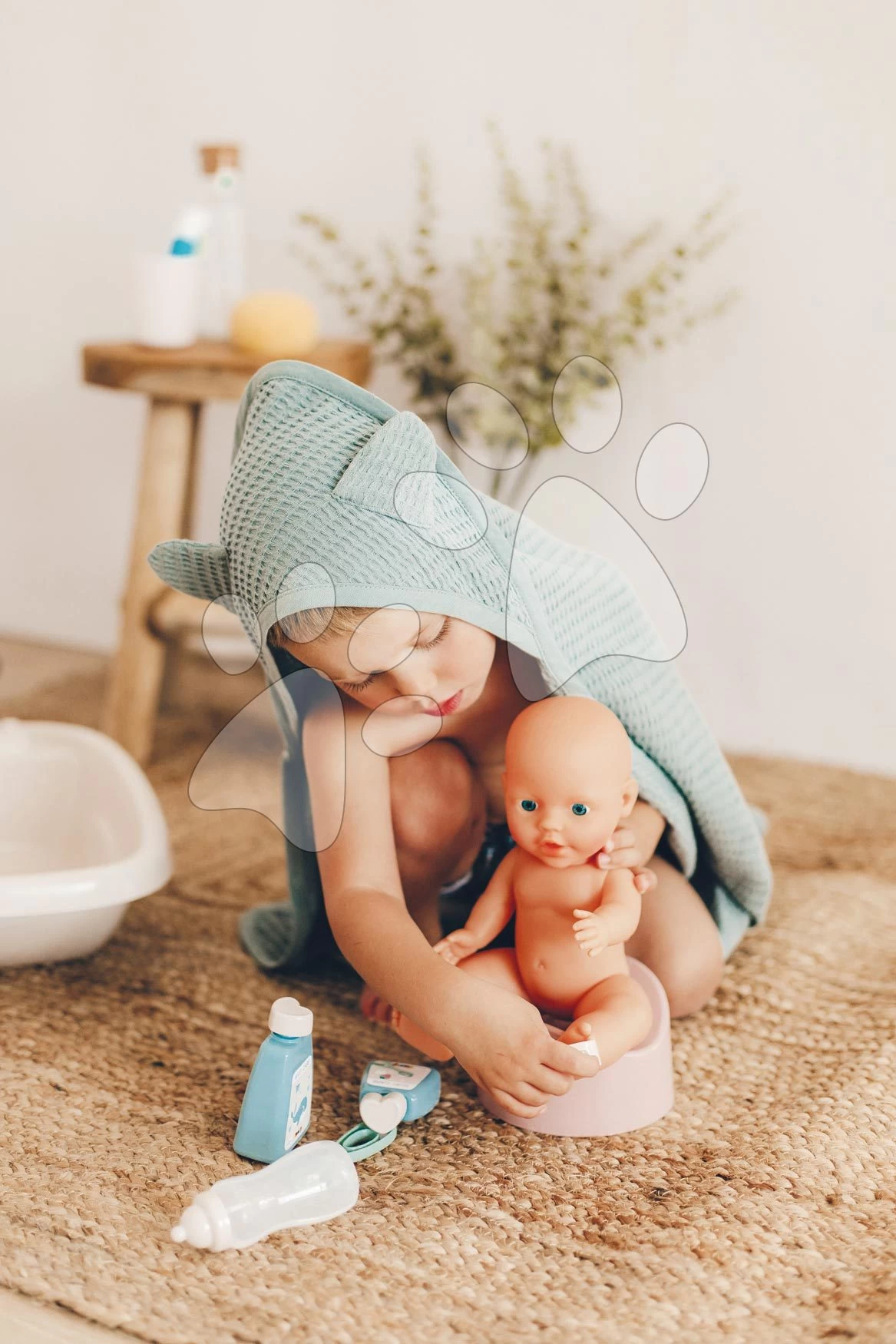 Badewanne Mit Töpfchen Bath Set Natur D'Amour Baby Nurse Smoby Mit Kosmetik Und 8 Zubehörteilen Für Eine 42 Cm Große Puppe SM220366 8 Badewanne Mit Töpfchen Bath Set Natur D'Amour Baby Nurse Smoby Mit Kosmetik Und 8 Zubehörteilen Für Eine 42 Cm Große Puppe SM220366 – Bild 6