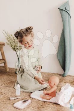 Wickeltasche Mit Windel Changing Bag Natur D'Amour Baby Nurse Smoby Mit 8 Zubehörteilen Für Eine 42 Cm Große Puppe SM220369 -Spielzeugpuppen Geschäft 220369 d smoby taska 1