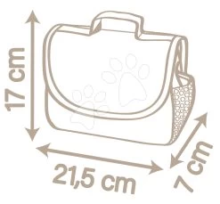 Wickeltasche Mit Windel Changing Bag Natur D'Amour Baby Nurse Smoby Mit 8 Zubehörteilen Für Eine 42 Cm Große Puppe SM220369W -Spielzeugpuppen Geschäft 220369 i smoby taska