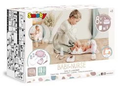 Wickeltasche Mit Windel Changing Bag Natur D'Amour Baby Nurse Smoby Mit 8 Zubehörteilen Für Eine 42 Cm Große Puppe SM220369W -Spielzeugpuppen Geschäft 220369 k smoby taska
