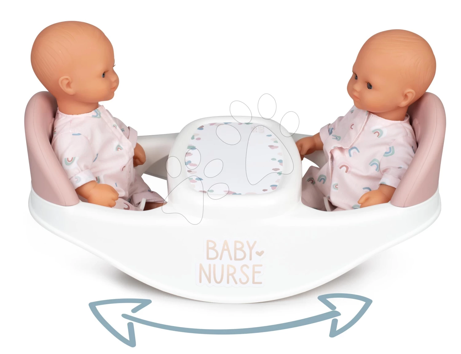 Esszimmerstuhl Für Zwillinge Twin Highchair 2in1 Natur D'Amour Baby Nurse Smoby Für 42 Cm Große Puppen Mit 4 Zubehörteilen Ab 24 Monaten 6 Esszimmerstuhl Für Zwillinge Twin Highchair 2in1 Natur D'Amour Baby Nurse Smoby Für 42 Cm Große Puppen Mit 4 Zubehörteilen Ab 24 Monaten – Bild 4