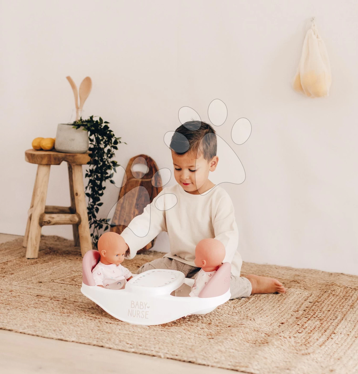 Esszimmerstuhl Für Zwillinge Twin Highchair 2in1 Natur D'Amour Baby Nurse Smoby Für 42 Cm Große Puppen Mit 4 Zubehörteilen Ab 24 Monaten 7 Esszimmerstuhl Für Zwillinge Twin Highchair 2in1 Natur D'Amour Baby Nurse Smoby Für 42 Cm Große Puppen Mit 4 Zubehörteilen Ab 24 Monaten – Bild 5