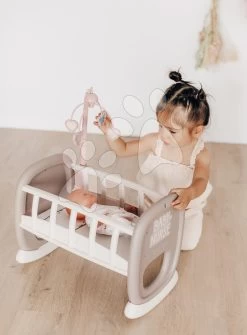 Wiege Mit Karussell Baby´s Cot Natur D'Amour Baby Nurse Smoby Für 42 Cm Puppe Ab 18 Monaten SM220372 -Spielzeugpuppen Geschäft 220372 h smoby koliska