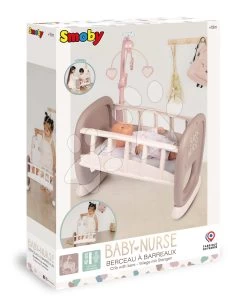 Wiege Mit Karussell Baby´s Cot Natur D'Amour Baby Nurse Smoby Für 42 Cm Puppe Ab 18 Monaten SM220372 -Spielzeugpuppen Geschäft 220372 l smoby koliska