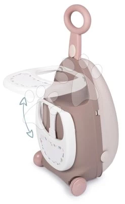 Wickelköfferchen Auf Rädern Suitcase 3in1 Natur D'Amour Baby Nurse Smoby Mit Kinderbett Und Esszimmerstuhl 6 Zubehör Ab 18 Monaten -Spielzeugpuppen Geschäft 220374 g smoby kufrik
