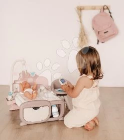 Spielhaus Für Puppe Cocoon Nursery Natur D'Amour Baby Nurse Smoby Tag- Und Nachtzone Mit Elektronischen Funktionen 20 Zubehör -Spielzeugpuppen Geschäft 220375 o smoby domcek