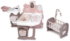 Set Spielhaus Für Die Puppe Large Doll's Play Center Natur D'Amour Baby Nurse Smoby Und Eine Elektronische Küche Mit Fließendem Wasser 220376-16 -Spielzeugpuppen Geschäft 220376 e smoby domcek 3