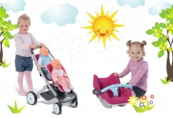 Set Kinderwagen Für Zwei Puppen Maxi Cosi & Quinny Smoby (Griff 65,5 Cm) Und Autositz -Spielzeugpuppen Geschäft 23062015 171d43e5cbd436cac4b5a352b435d77d