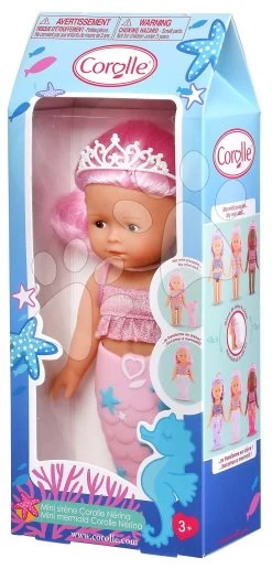 Meerjungfrau-Puppe Nerina Mini Mermaid Corolle Mit Braunen Augen Und Rosa Haaren 20 Cm CO240080 -Spielzeugpuppen Geschäft 240080 m corolle babika