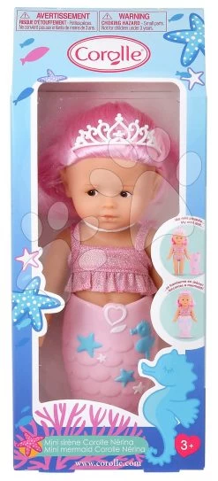 Meerjungfrau-Puppe Nerina Mini Mermaid Corolle Mit Braunen Augen Und Rosa Haaren 20 Cm CO240080 -Spielzeugpuppen Geschäft 240080 n corolle babika