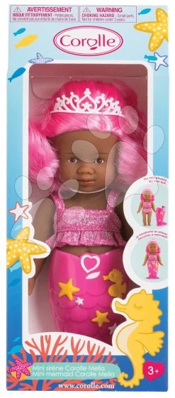 Meerjungfrau-Puppe Melia Mini Mermaid Corolle Mit Braunen Augen Und Rosa Haaren 20 Cm CO240090 -Spielzeugpuppen Geschäft 240090 h corolle babika