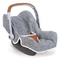 Set Puppenwagen Tief Und Sportlich DeLuxe Pastell Maxi Cosi & Quinny Grey 3in1 Smoby Und Autositz DeLuxe