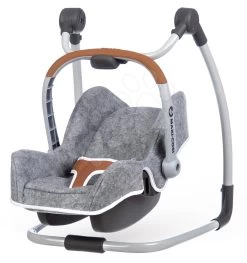 Puppenwagen-Set DeLuxe Pastell Maxi Cosi&Quinny Sport Grey 3in1 Smoby Und Stuhl, Autositz Und Schaukel Mit Puppe Mit Trage Und 2 Kleidern -Spielzeugpuppen Geschäft 240214 c smoby 3kombinacia