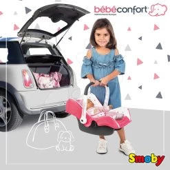 Puppenhaus-Set Violette Baby Nurse Large Doll's Play Center Smoby Und Eine Puppe Mit Autositz Und Trage -Spielzeugpuppen Geschäft 240228 f smoby autosedacka 2