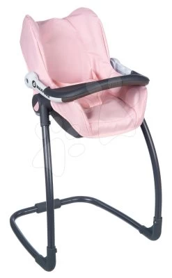 Set Esszimmerstuhl Mit Autositz Und Schaukel Powder Pink Maxi Cosi&Quinny Smoby Und Kinderwagen Tief Baby Nurse Mit Einem Känguru -Spielzeugpuppen Geschäft 240235 c smoby 3kombinacia 1