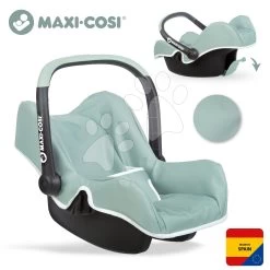 Autositz Mit Stauraum Maxi Cosi Seat Sage Smoby Und Ein Sicherheitsgurt Für Eine 42 Cm Große Puppe, Oliv SM240238 -Spielzeugpuppen Geschäft 240238 d smoby nosic