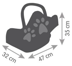 Autositz Mit Stauraum Maxi Cosi Seat Sage Smoby Und Ein Sicherheitsgurt Für Eine 42 Cm Große Puppe, Oliv SM240238 -Spielzeugpuppen Geschäft 240238 e smoby nosic