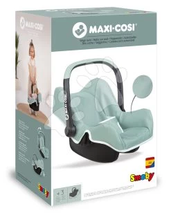 Autositz Mit Stauraum Maxi Cosi Seat Sage Smoby Und Ein Sicherheitsgurt Für Eine 42 Cm Große Puppe, Oliv SM240238 -Spielzeugpuppen Geschäft 240238 f smoby nosic