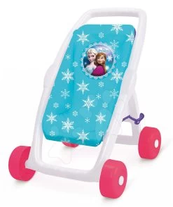 Set Puppenwagen Für Puppe Frozen Smoby Buggy (Griff 49 Cm) Und Puppe Mit Sound MiniKiss Ab 18 Monaten