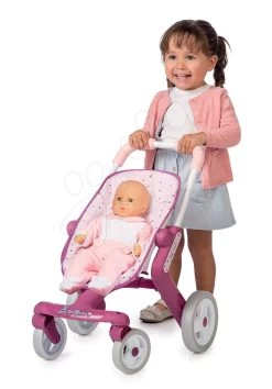 Minikiss Smoby Puppenset Mit 27 Cm Kleid Und Einem Wiegen-Esszimmerstuhl Mit Baldachin Und Einem Puppenwagen -Spielzeugpuppen Geschäft 251203 b smoby kocik 1