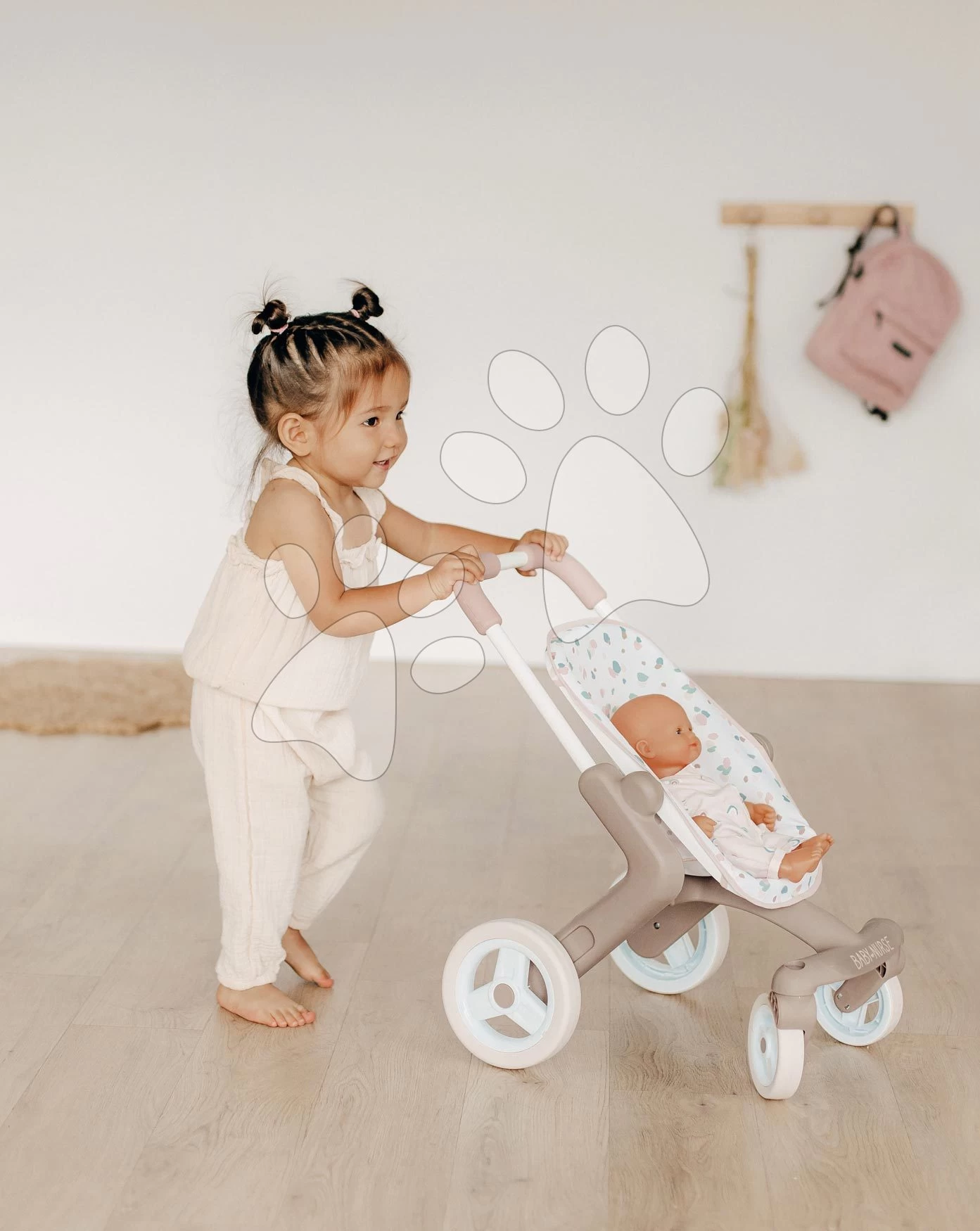 Sportwagen Mit Textilbezug Pop Pushchair Natur D'Amour Baby Nurse Smoby Mit Schwenkrädern Für Eine 42 Cm Große Puppe, Griffhöhe 54 Cm Ab 18 Monaten SM251218 3 Sportwagen Mit Textilbezug Pop Pushchair Natur D'Amour Baby Nurse Smoby Mit Schwenkrädern Für Eine 42 Cm Große Puppe, Griffhöhe 54 Cm Ab 18 Monaten SM251218