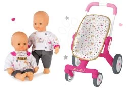 Set Kinderwagen Mit Schwenkrädern Rollen Baby Nurse Smoby Und Babypuppe Nurse (Größe 32 Cm) Ab 18 Monaten -Spielzeugpuppen Geschäft 251223set 3 smoby set