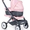 Set Kinderwagen Dreierkombination Powder Pink 3in1 Maxi Cosi & Quinny Smoby Mit Kinderbett Und Badewanne