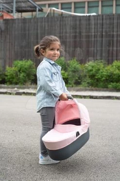 Set Kinderwagen Dreierkombination Powder Pink 3in1 Maxi Cosi&Quinny Smoby Mit Einem Kinderwagen Für Zwillinge -Spielzeugpuppen Geschäft 253117 n smoby kocik 3