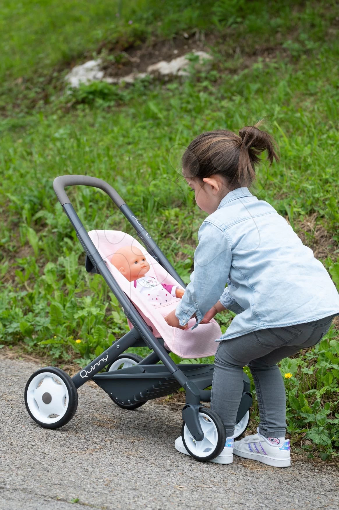 Set Kinderwagen Dreierkombination Powder Pink 3in1 Maxi Cosi & Quinny Smoby Mit Puppe Und Zubehör 22 Set Kinderwagen Dreierkombination Powder Pink 3in1 Maxi Cosi & Quinny Smoby Mit Puppe Und Zubehör – Bild 20