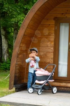 Set Spielhaus Für Die Puppe Large Doll's Play Center Natur D'Amour Baby Nurse Smoby Und Ein Kinderwagen - Eine Dreierkombination Mit Einem Känguru-Schlafsack Und Einer 32-cm-Puppe 220376-5 -Spielzeugpuppen Geschäft 253117 y smoby kocik