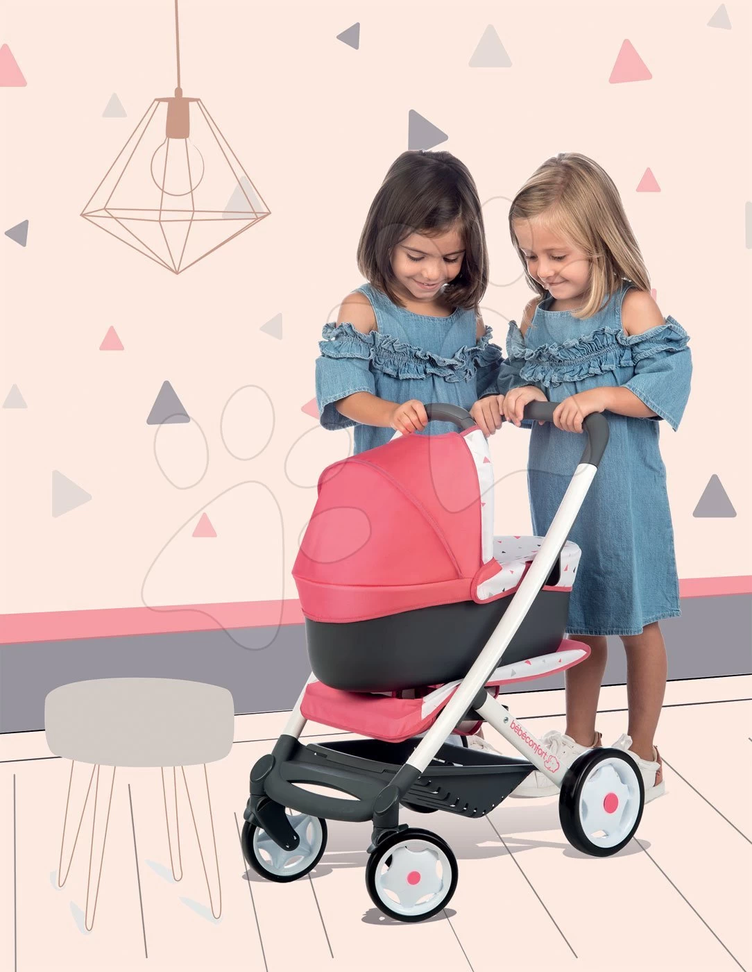 Puppenhaus-Set Violette Baby Nurse Large Doll's Play Center Smoby Und Puppenwagen Tief Und Sportlich Trio Pastell Maxi Cosi&Quinny 8 Puppenhaus-Set Violette Baby Nurse Large Doll's Play Center Smoby Und Puppenwagen Tief Und Sportlich Trio Pastell Maxi Cosi&Quinny – Bild 6