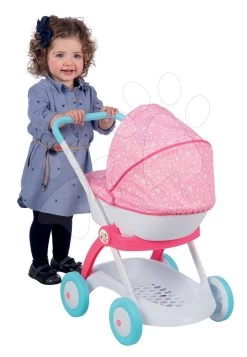 Set Tiefer Puppenwagen Für 42 Cm Prinzessinnen Disney Smoby Puppe Und Mit Einer Puppe In Einem Kleid -Spielzeugpuppen Geschäft 254102 b smoby kocik 1