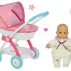 Set Tiefer Puppenwagen Für 42 Cm Prinzessinnen Disney Smoby Puppe Und Mit Einer Puppe In Einem Kleid