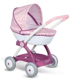 Set Puppenbett Mit Wickeltisch Violette Baby Nurse 2in1 Smoby Mit Pinkelpuppe Und Ein Tiefer Puppenwagen -Spielzeugpuppen Geschäft 254103 a smoby kocik 1