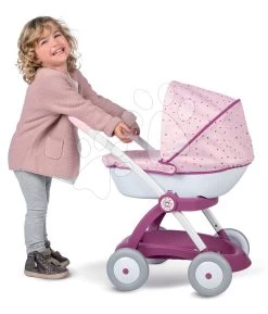 Set Badewanne Mit Fließendem Wasser Elektronisch Violette Baby Nurse Smoby Mit Tiefem Puppenwagen -Spielzeugpuppen Geschäft 254103 e smoby kocik 4