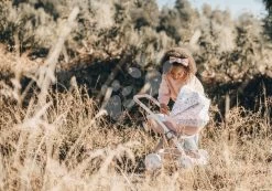 Kinderwagen Mit Textilbezug Pram Natur D'Amour Baby Nurse Smoby Für Eine 42 Cm Große Puppe, Griffhöhe 58 Cm Ab 18 Monaten SM254118 -Spielzeugpuppen Geschäft 254118 b smoby kocik